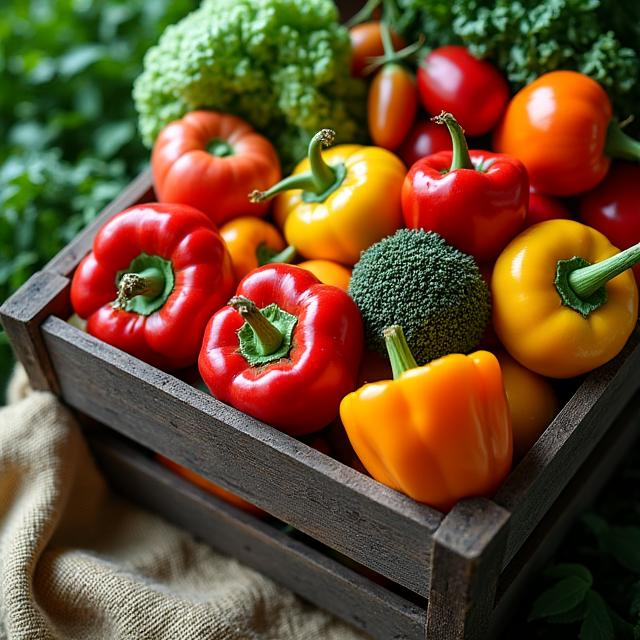 Productos orgánicos frescos cultivados localmente
